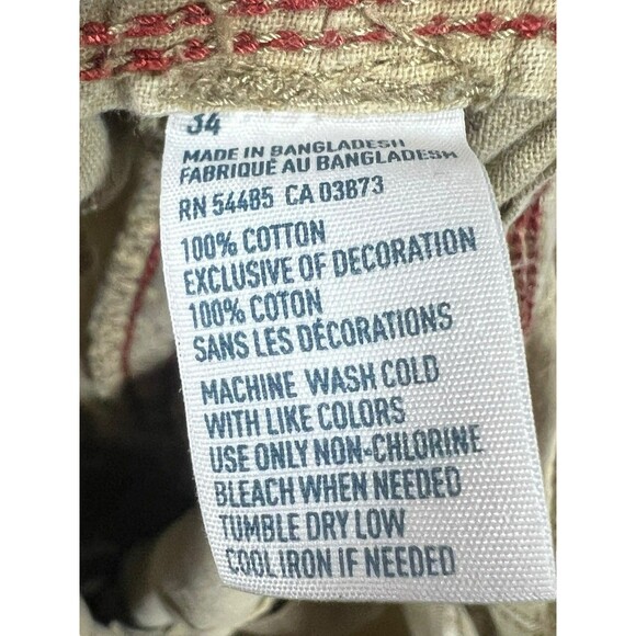 Y2K American Eagle Shorts Men’s 34 Khaki Cargo Classic Length Baggy Paratrooper - Picture 9 of 9